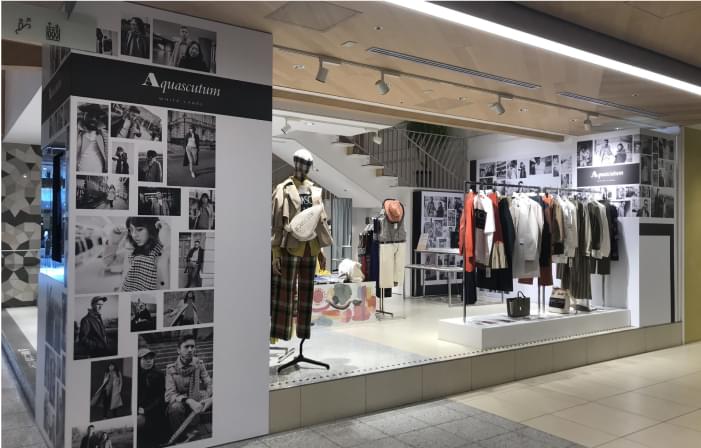 Aquascutum whitelabel POP UP STORE